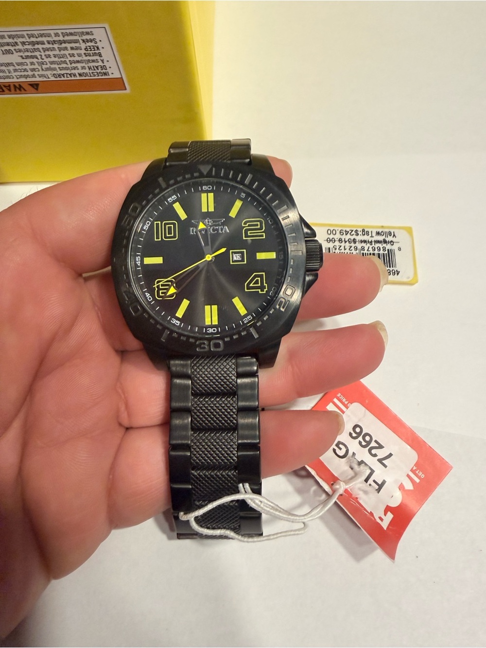 Invicta Speedway 46888 Quartz Black w/Black Dial 46 mm Men's Watch